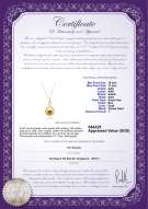 Product certificate: SSEA-G-AAA-1011-P-Darlene