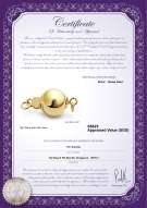 Product certificate: Y-14k-ball-clasp