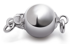 Clasp in Ball - Sterling Silver