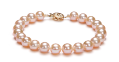 7-8mm AAA Quality Freshwater Cultured Pearl Set in Pink