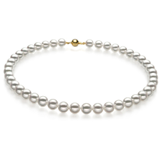 8.5-9mm Hanadama - AAAA Quality Japanese Akoya Cultured Pearl Necklace in Hanadama 18-inch White