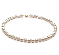 7-8mm AA+ Quality Chinese Akoya Cultured Pearl Necklace in White