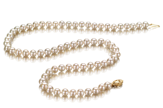 5-5.5mm AAAA Quality Freshwater Cultured Pearl Necklace in White