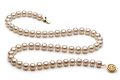 6-7mm AAA Quality Freshwater Cultured Pearl Necklace in White