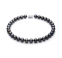 12-12.9mm AAA Quality Tahitian Cultured Pearl Necklace in Black