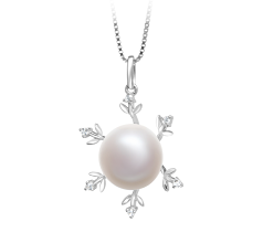 12-13mm AA Quality Freshwater Cultured Pearl Pendant in Besty White