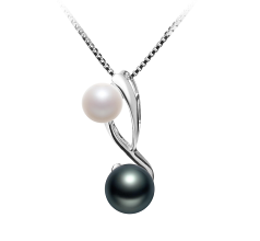 5-8mm AAAA Quality Freshwater Cultured Pearl Pendant in Bailey White