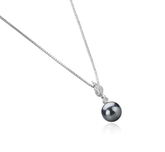 8-9mm AAAA Quality Freshwater Cultured Pearl Pendant in Miriah Black