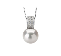 12-13mm AA+ Quality Freshwater - Edison Cultured Pearl Pendant in Colette White