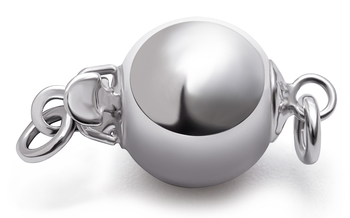 Clasp in Ball - 14K White Gold