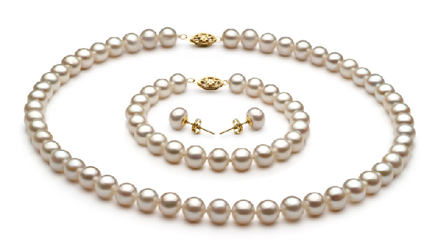 View White Freshwater Pearl Set collection