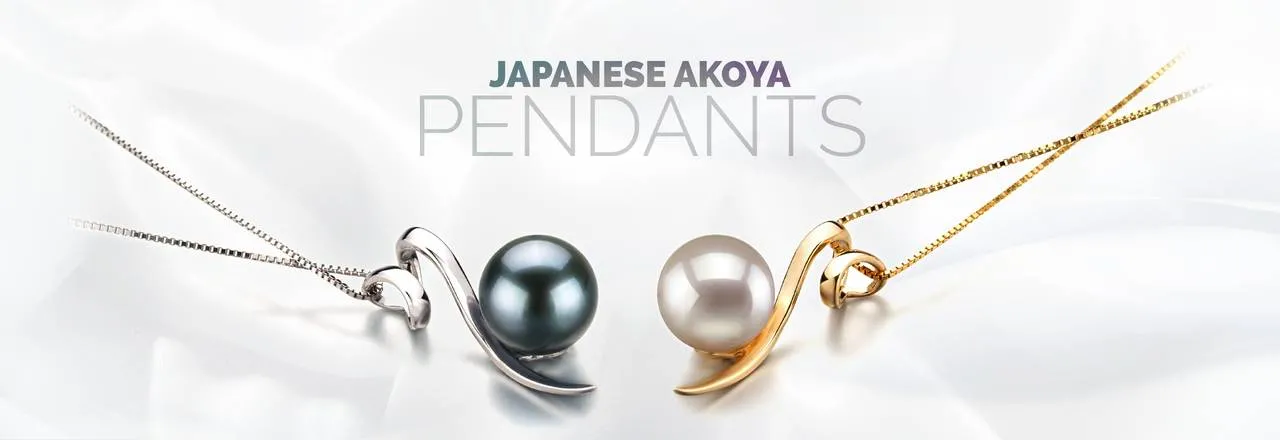 Landing banner for Japanese Akoya Pendants