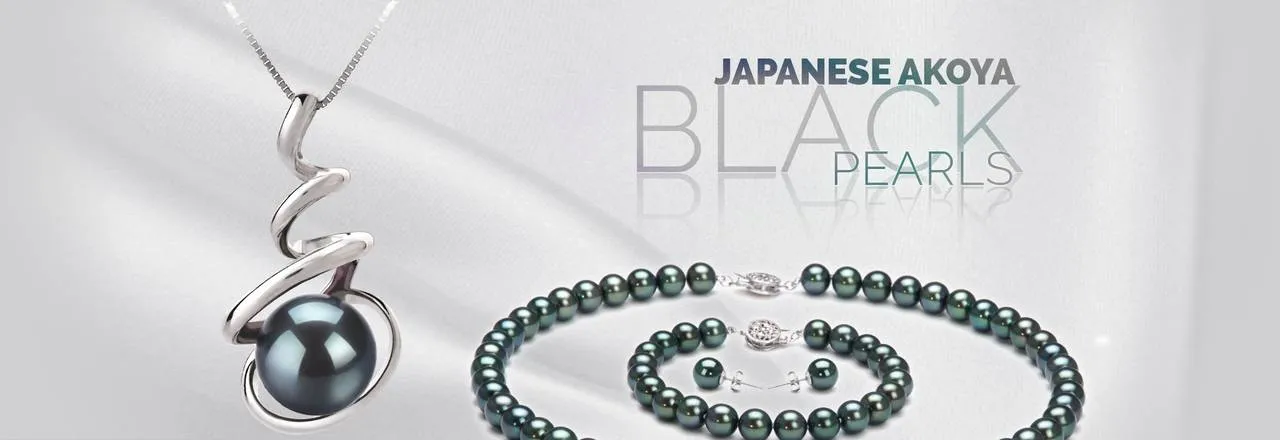 PearlsOnly Black Japanese Akoya Pearls